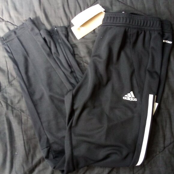 NWT Adidas 3 Stripe Aeroready Track Pants Joggers - Picture 1 of 9